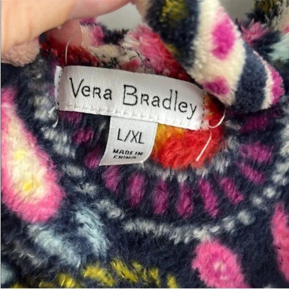 Vera Bradley Multicolor Fleece Robe - Picture 2 of 3